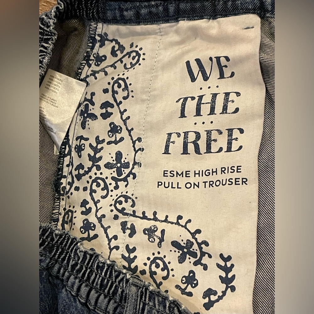 We The Free Dark Blue Esme Trouses Large Cute Super Soft - Picture 12 of 12